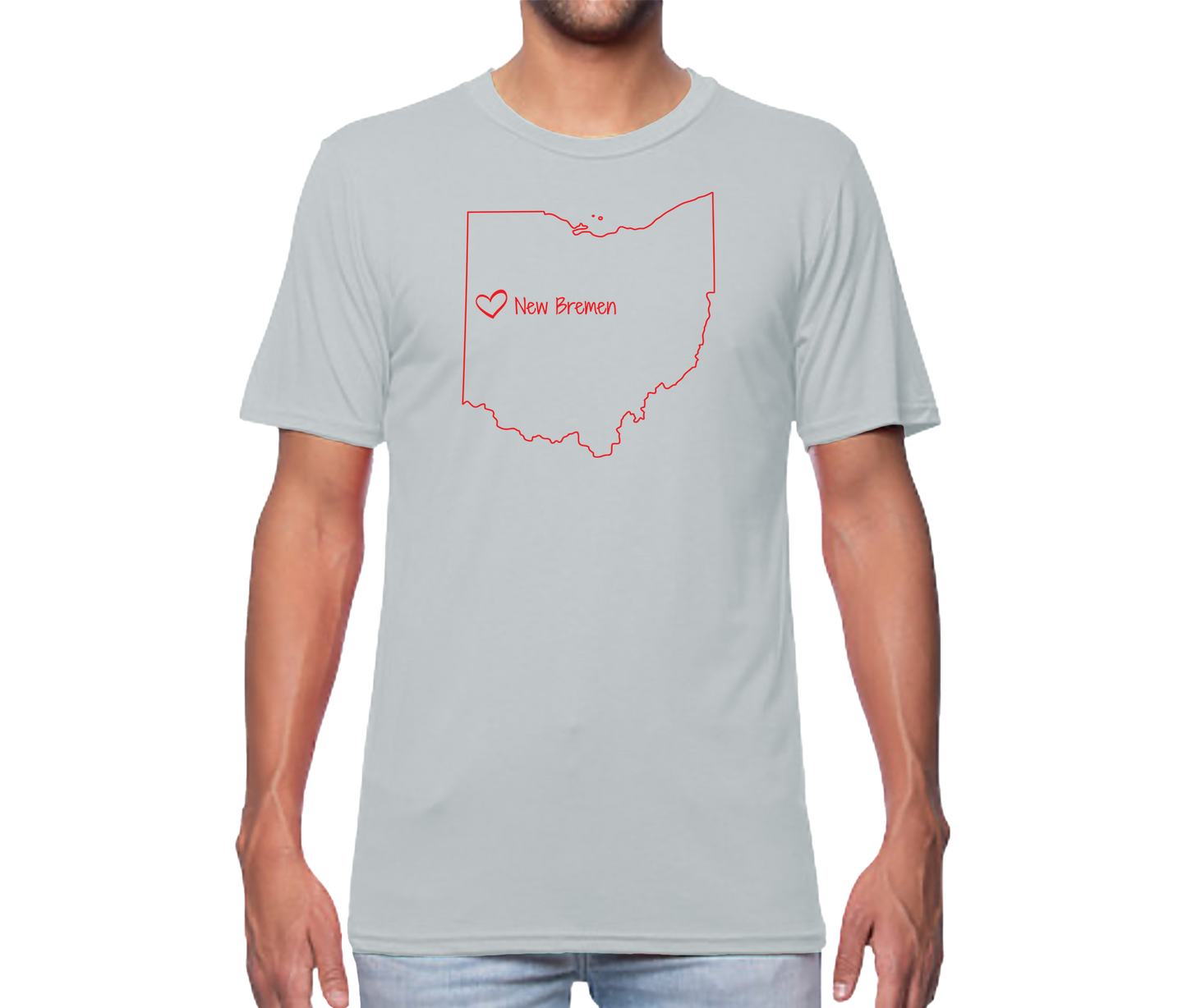 NB Ohio Map Short Sleeve Unisex T-shirt
