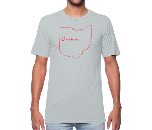 NB Ohio Map Short Sleeve Unisex T-shirt