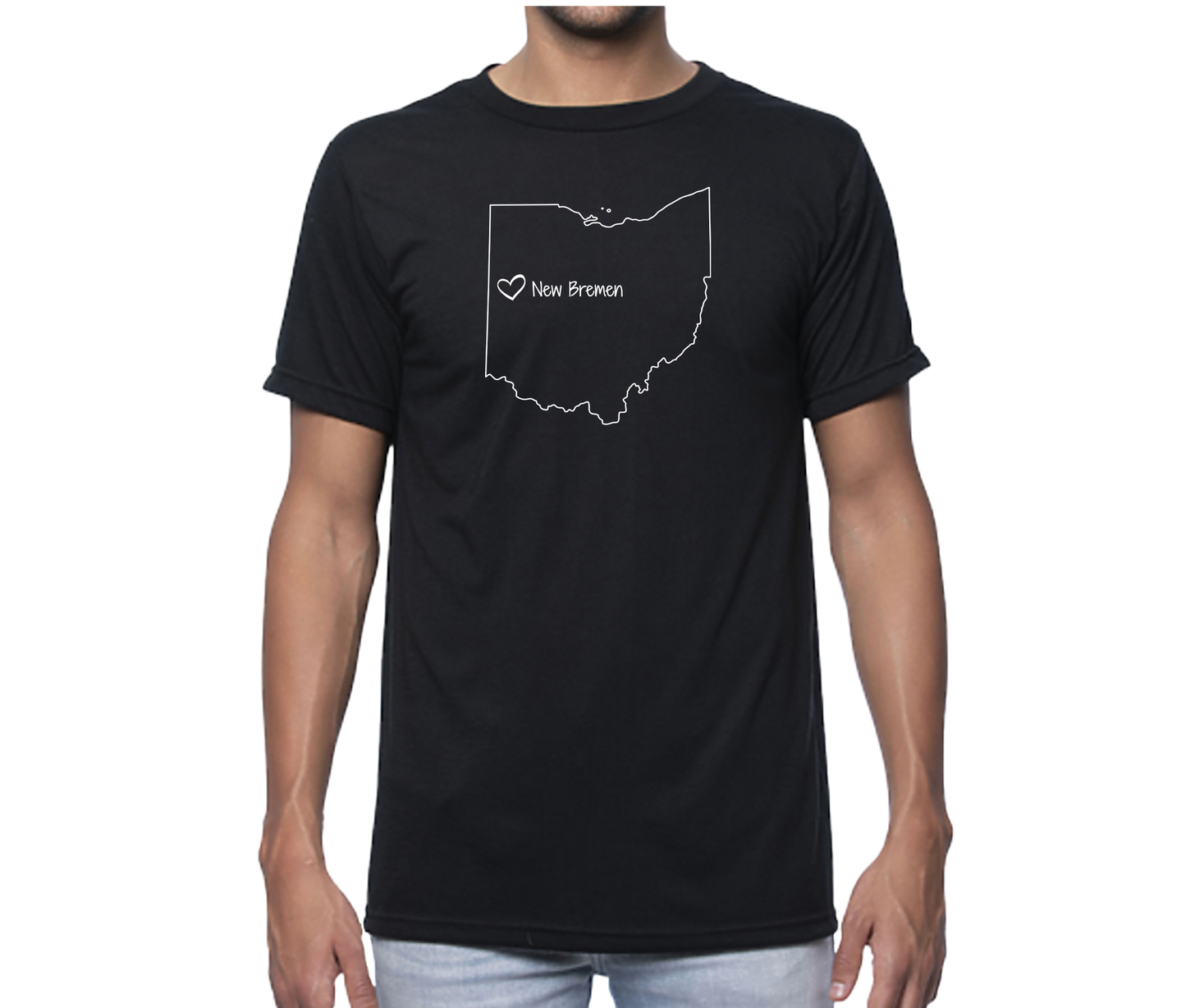 NB Ohio Map Short Sleeve Unisex T-shirt