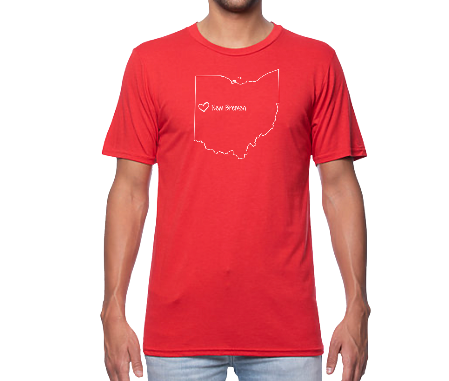 NB Ohio Map Short Sleeve Unisex T-shirt