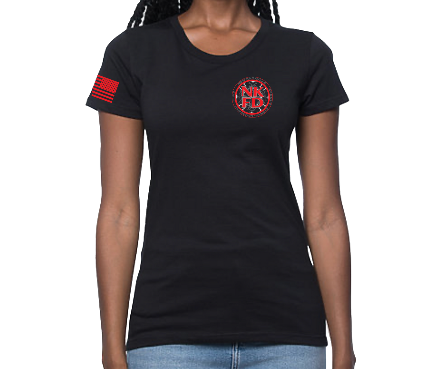 NKFD Women’s Athletic T-shirt Black (Members Only)