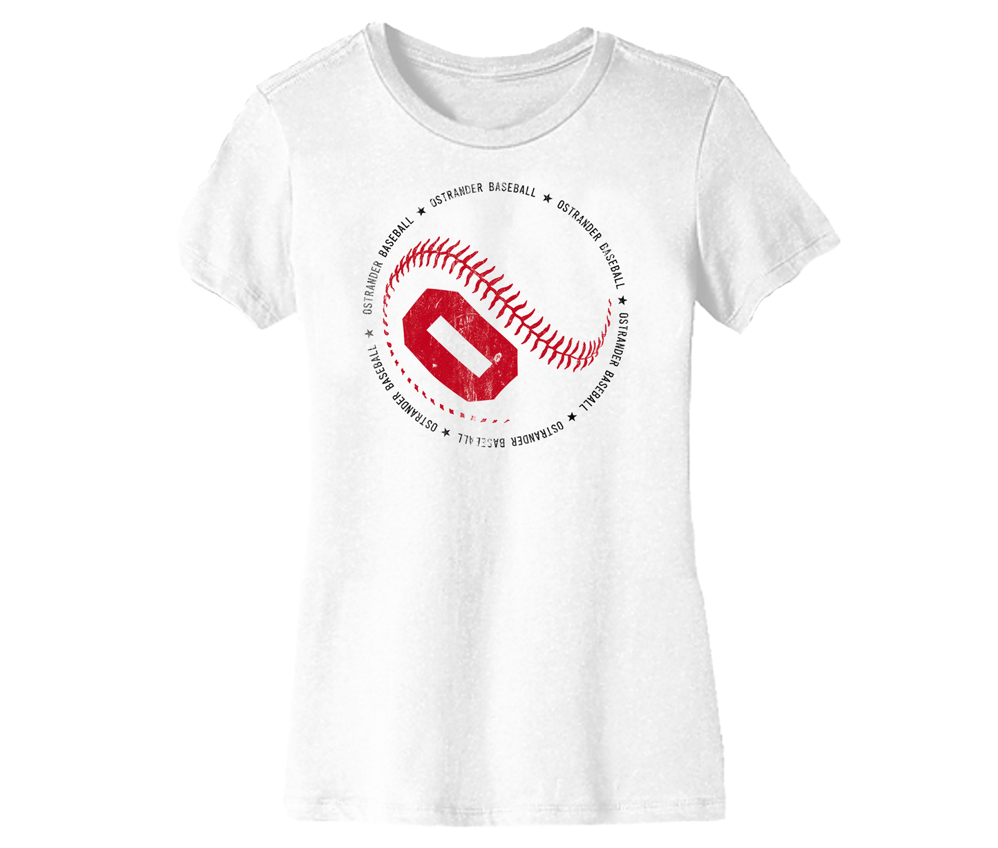 O Baseball Women's Short Sleeve Tee