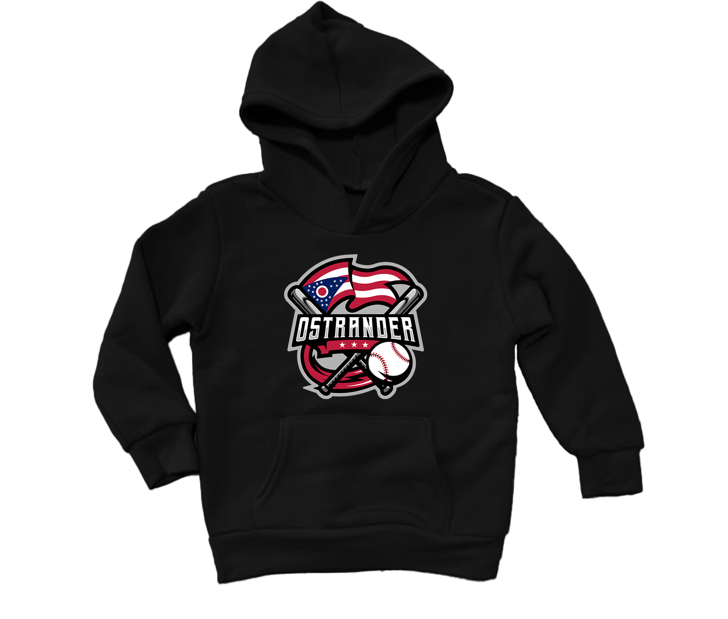 Ostrander Baseball 2024 Official Logo Toddler & Youth Hoodie