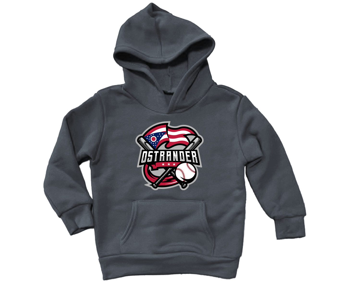 Ostrander Baseball 2024 Official Logo Toddler & Youth Hoodie