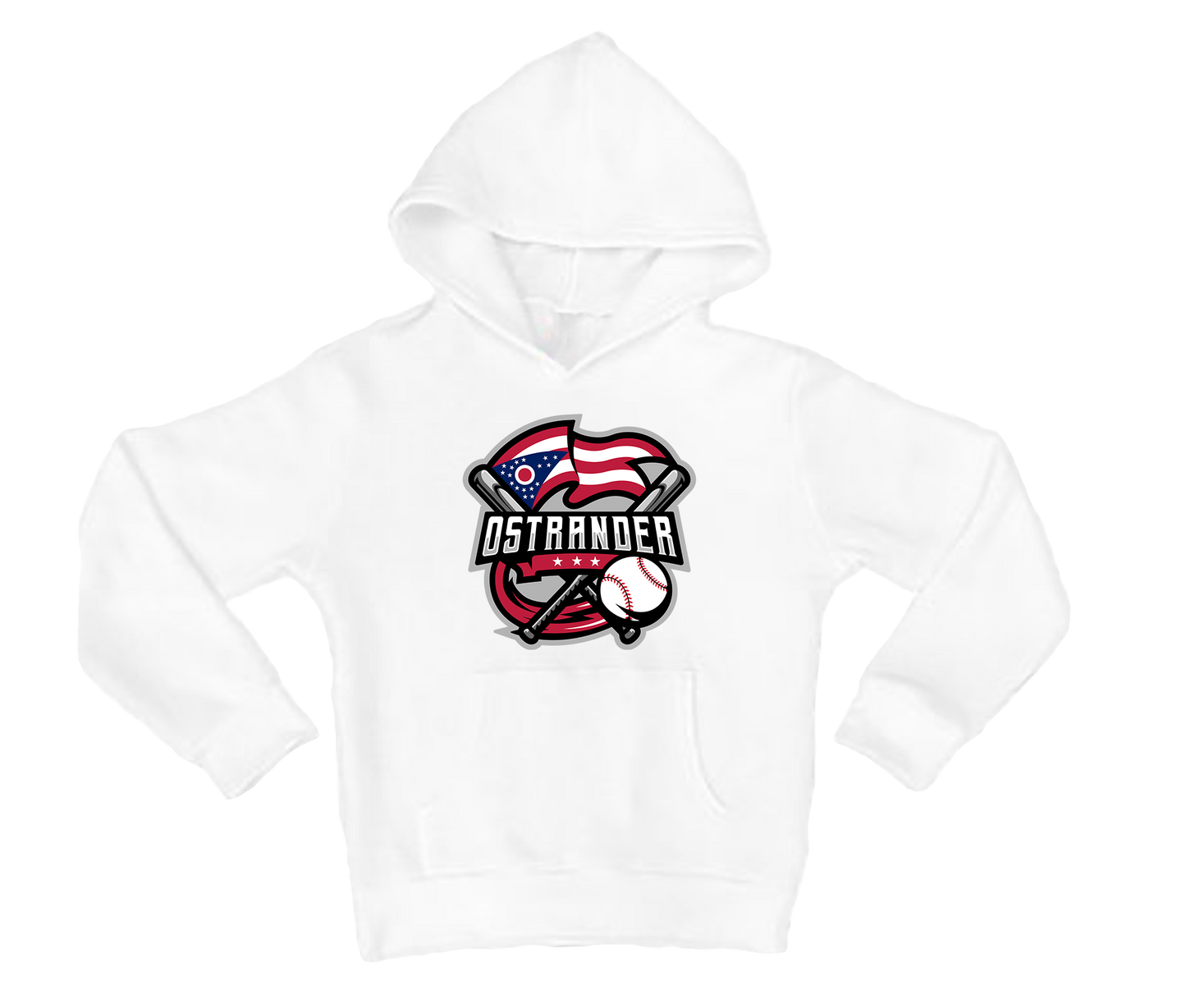 Ostrander Baseball 2024 Official Logo Toddler & Youth Hoodie