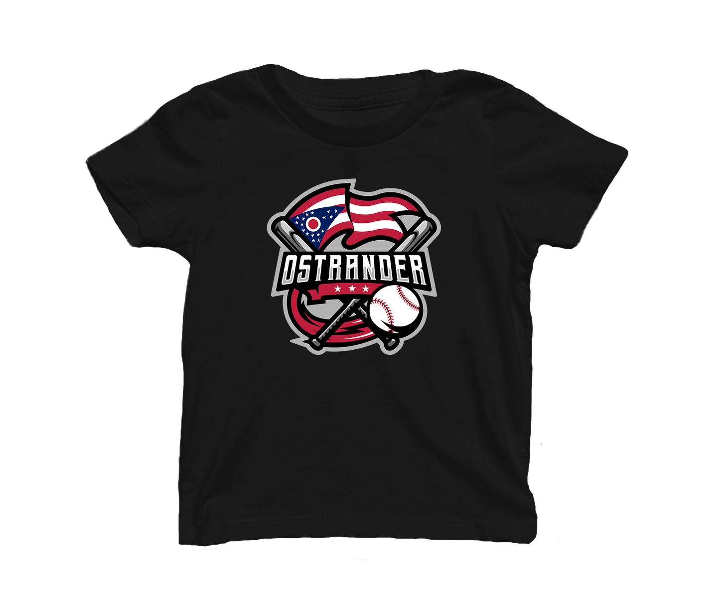 Ostrander Baseball 2024 Official Logo Toddler & Youth Short Sleeve T-shirt