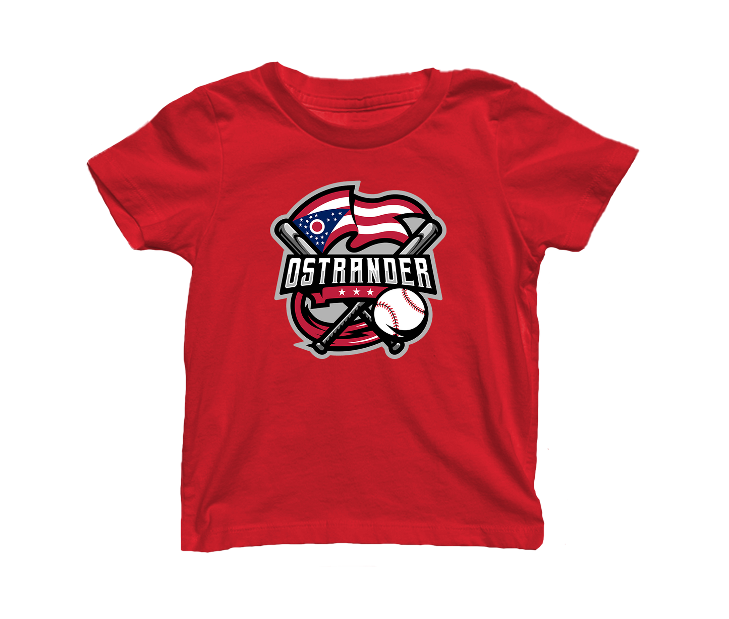 Ostrander Baseball 2024 Official Logo Toddler & Youth Short Sleeve T-shirt