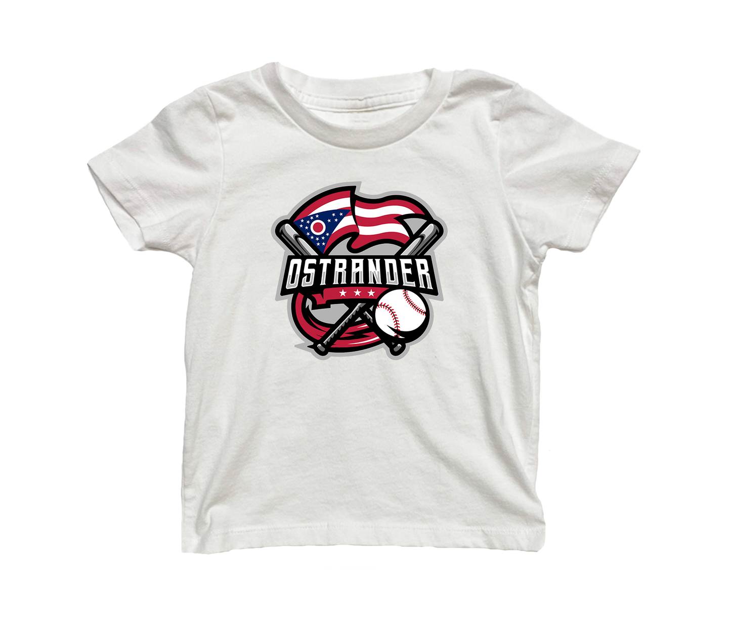 Ostrander Baseball 2024 Official Logo Toddler & Youth Short Sleeve T-shirt