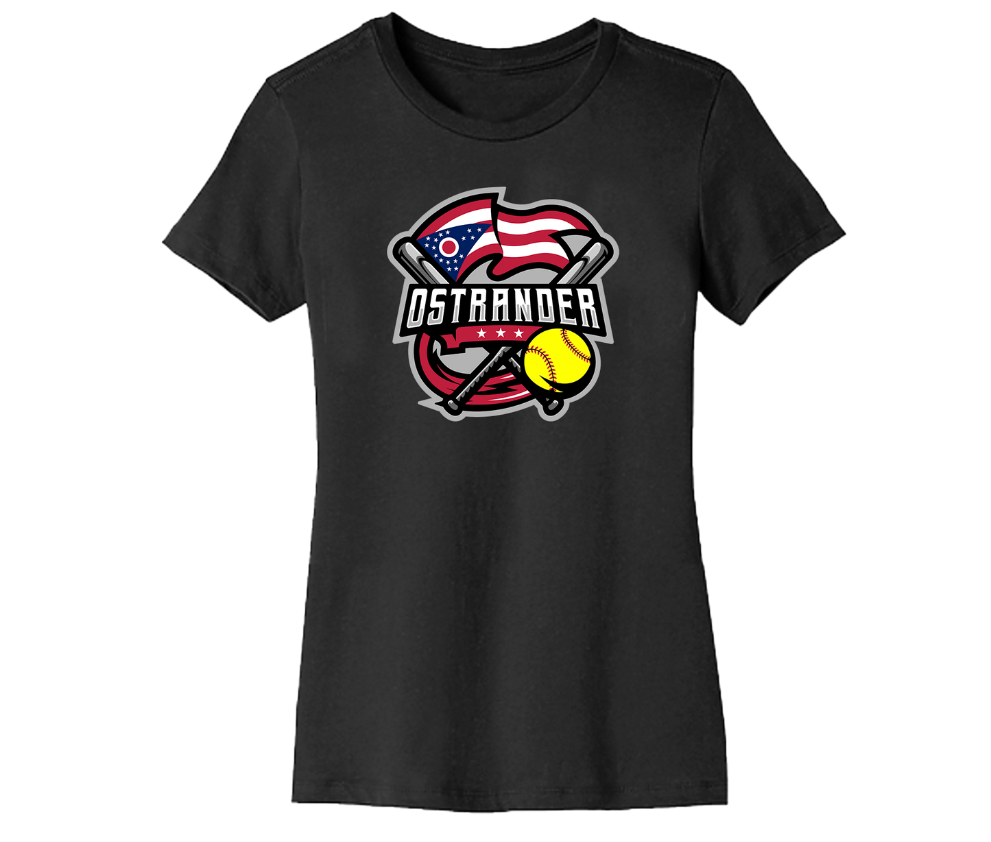 Ostrander Softball 2024 Official Logo Women's Short Sleeve Tee