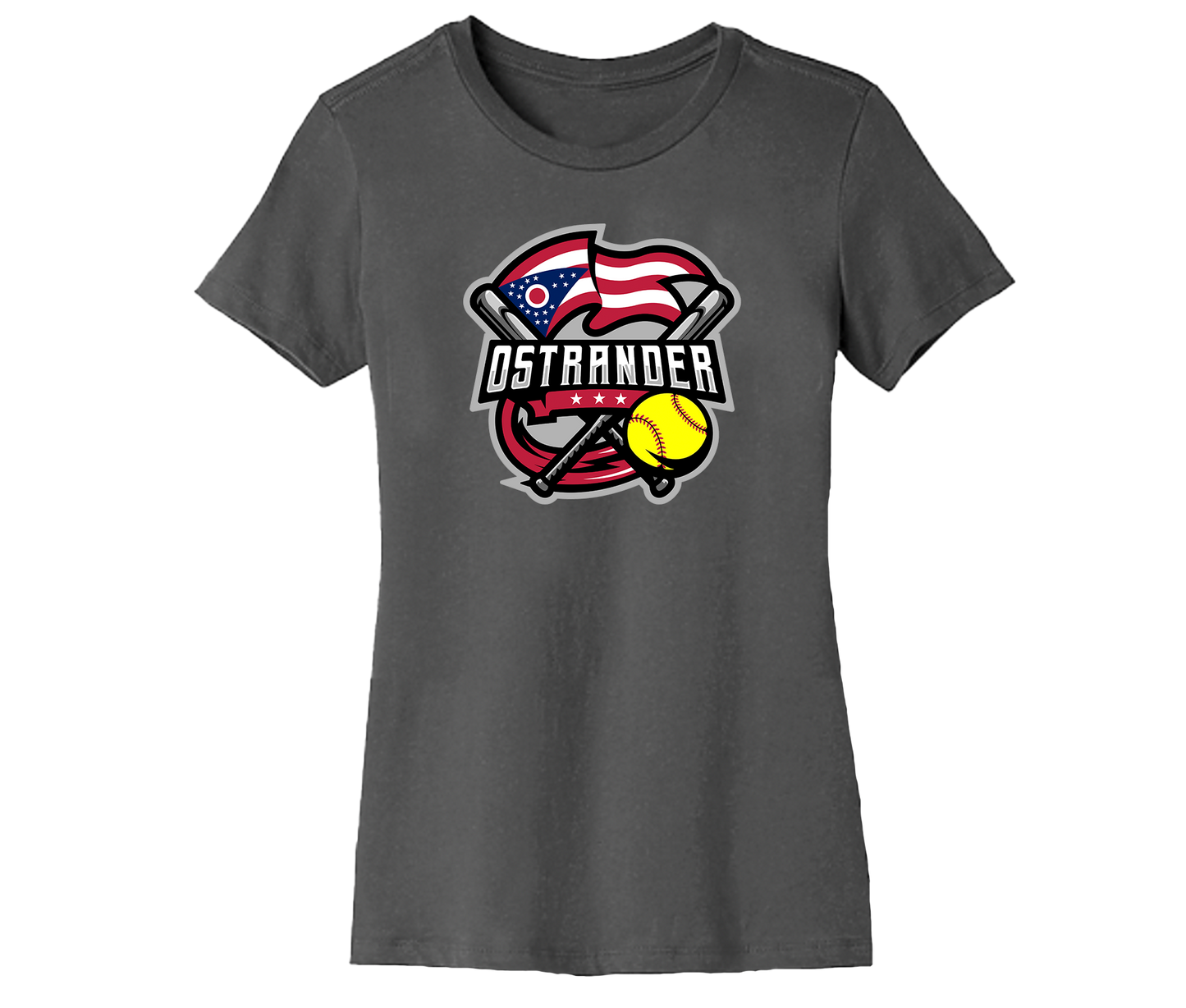 Ostrander Softball 2024 Official Logo Women's Short Sleeve Tee