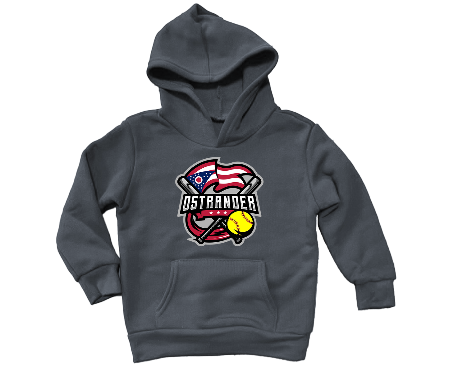 Ostrander Softball 2024 Official Logo Toddler & Youth Hoodie