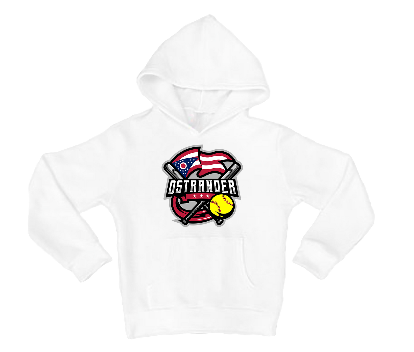 Ostrander Softball 2024 Official Logo Toddler & Youth Hoodie