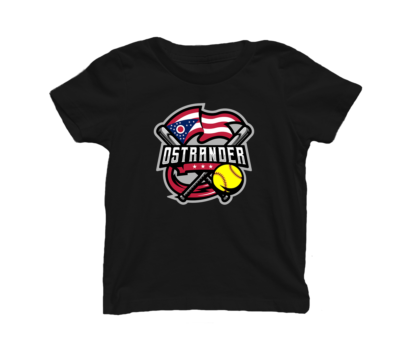 Ostrander Softball 2024 Official Logo Toddler & Youth Short Sleeve T-shirt