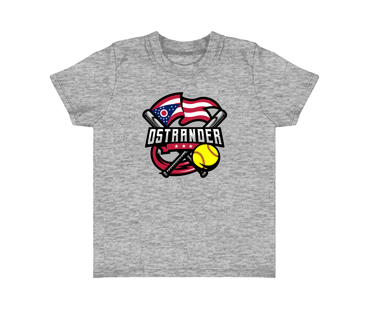 Ostrander Softball 2024 Official Logo Toddler & Youth Short Sleeve T-shirt