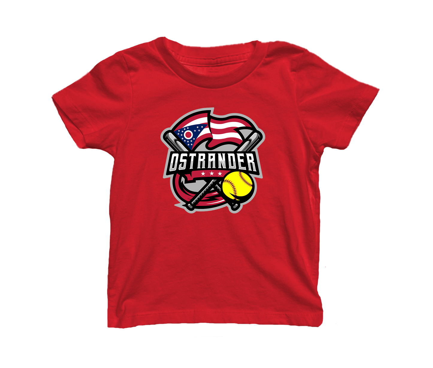 Ostrander Softball 2024 Official Logo Toddler & Youth Short Sleeve T-shirt