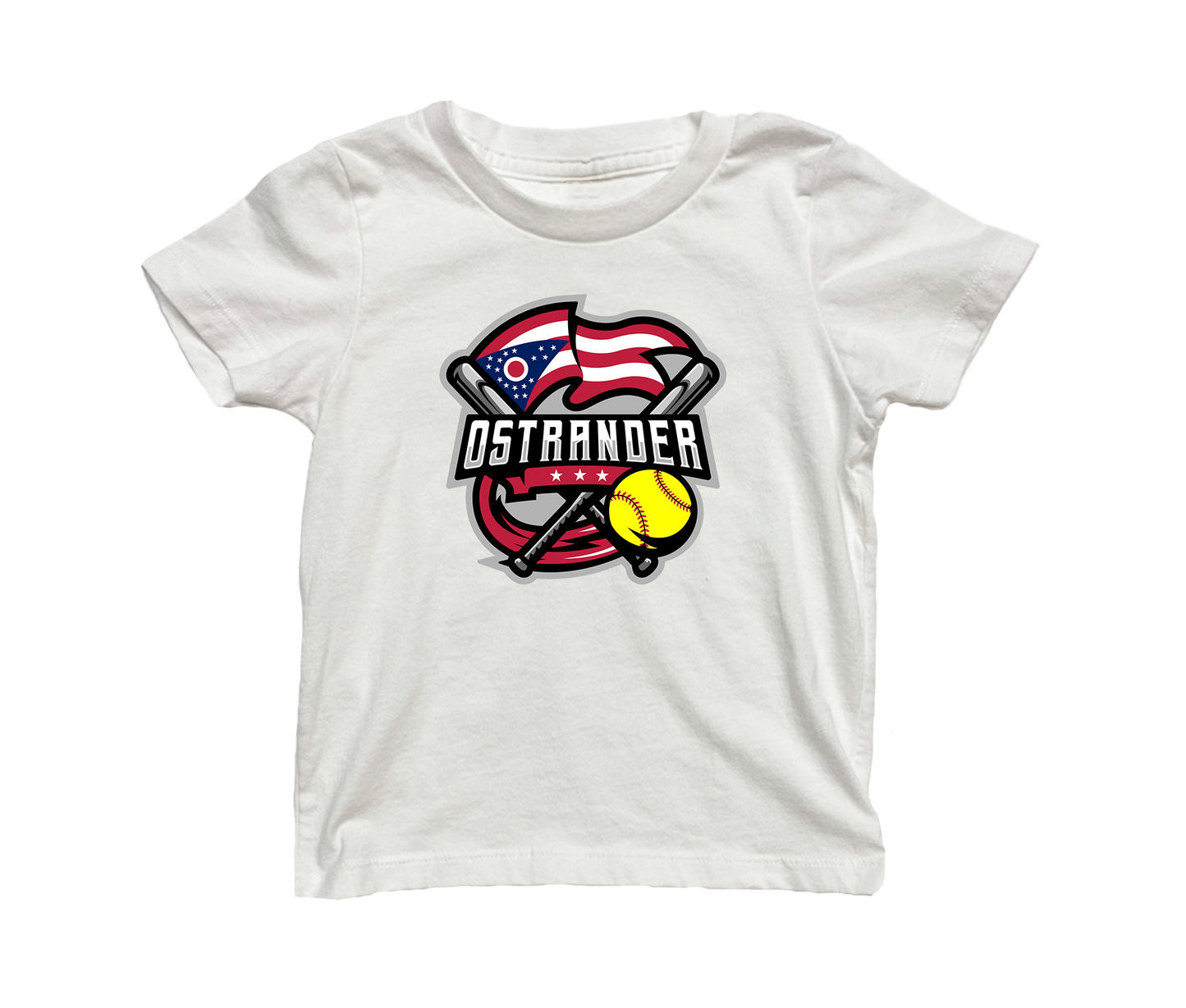 Ostrander Softball 2024 Official Logo Toddler & Youth Short Sleeve T-shirt