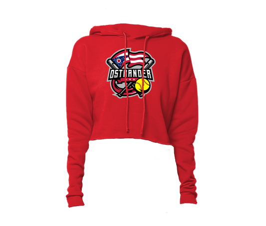 Ostrander Softball 2024 Official Logo Women's Crop Hoodie