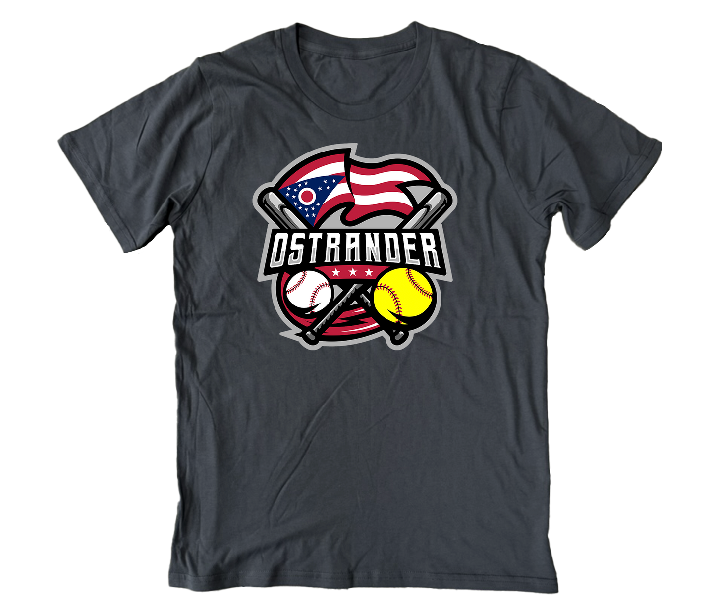 Ostrander Baseball/Softball 2024 Official Logo Unisex Short Sleeve Tee