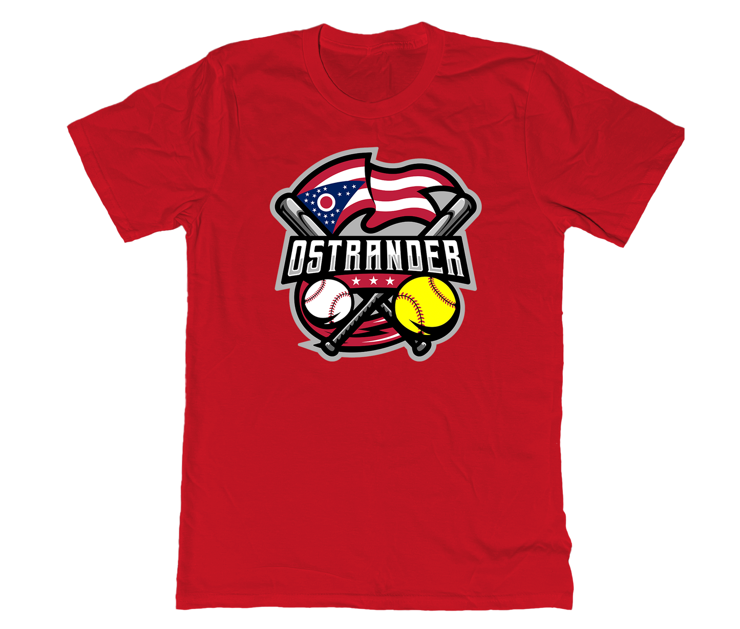 Ostrander Baseball/Softball 2024 Official Logo Unisex Short Sleeve Tee