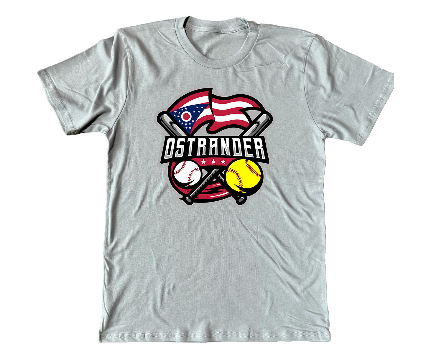 Ostrander Baseball/Softball 2024 Official Logo Unisex Short Sleeve Tee