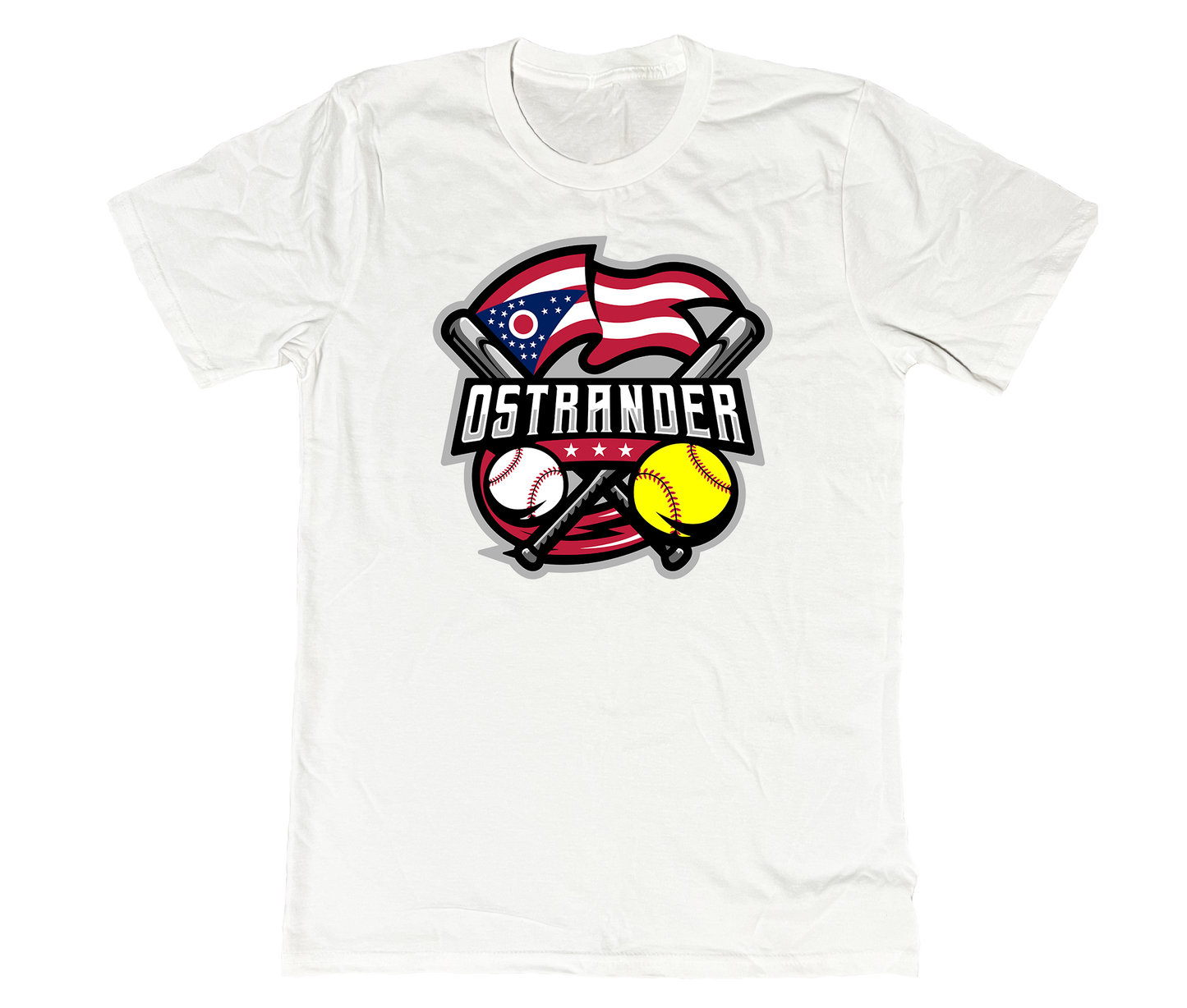 Ostrander Baseball/Softball 2024 Official Logo Unisex Short Sleeve Tee