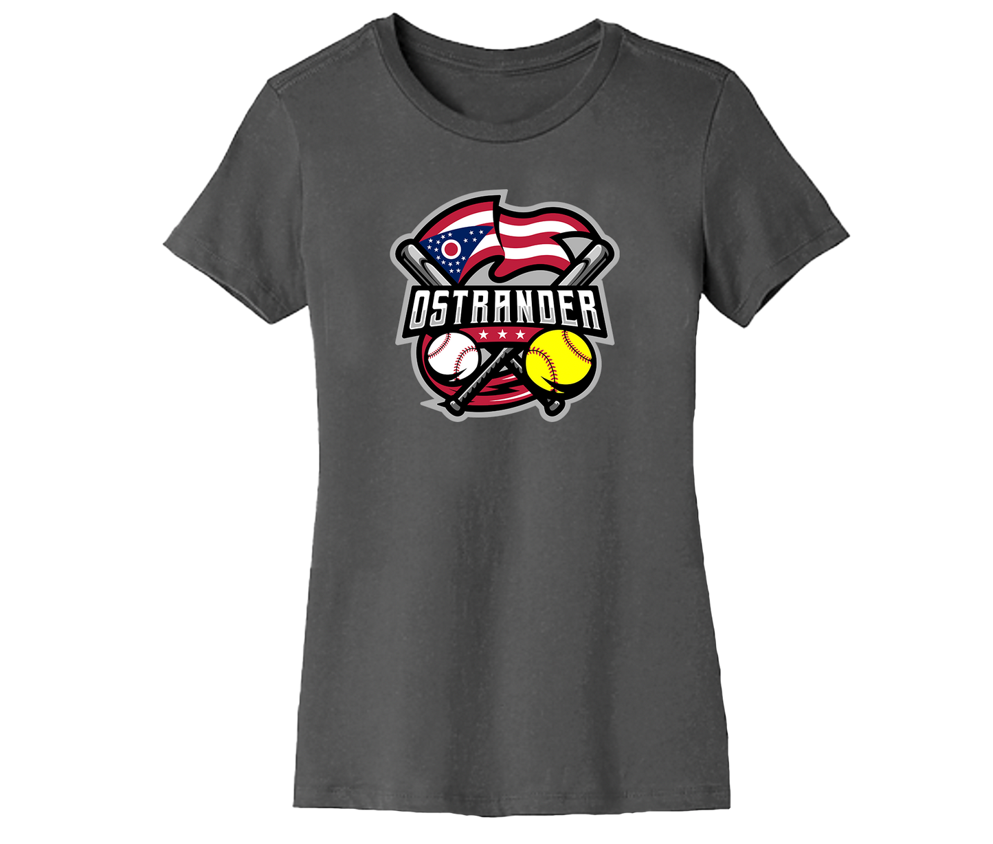 Ostrander Baseball/Softball 2024 Official Logo Women's Short Sleeve Tee