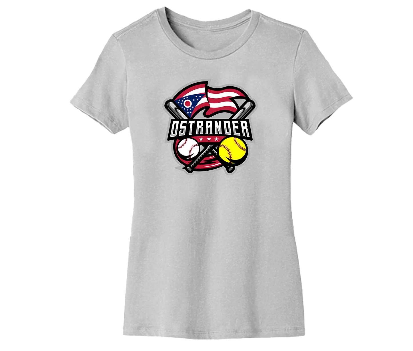 Ostrander Baseball/Softball 2024 Official Logo Women's Short Sleeve Tee