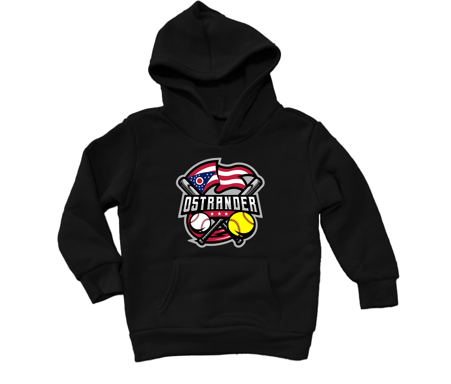 Ostrander Baseball/Softball 2024 Official Logo Toddler & Youth Hoodie