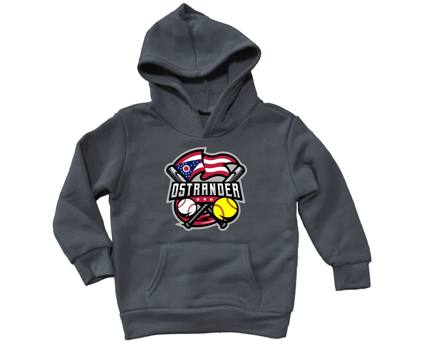 Ostrander Baseball/Softball 2024 Official Logo Toddler & Youth Hoodie