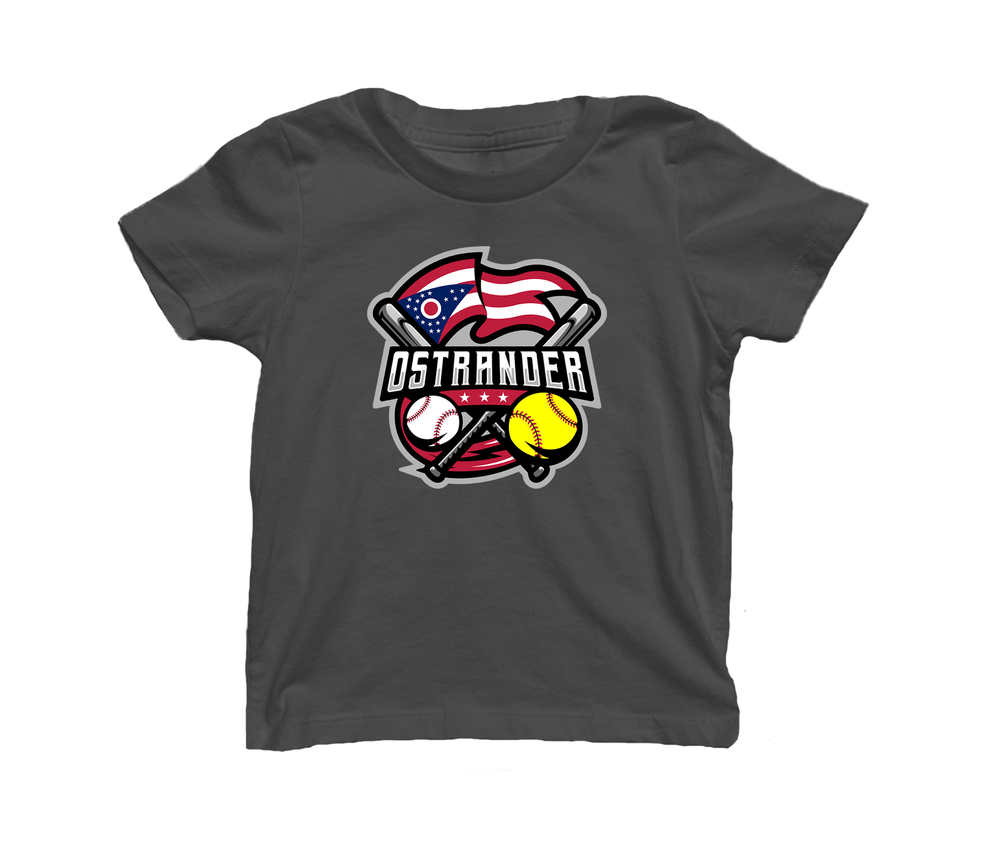 Ostrander Baseball/Softball 2024 Official Logo Toddler & Youth Short Sleeve T-shirt