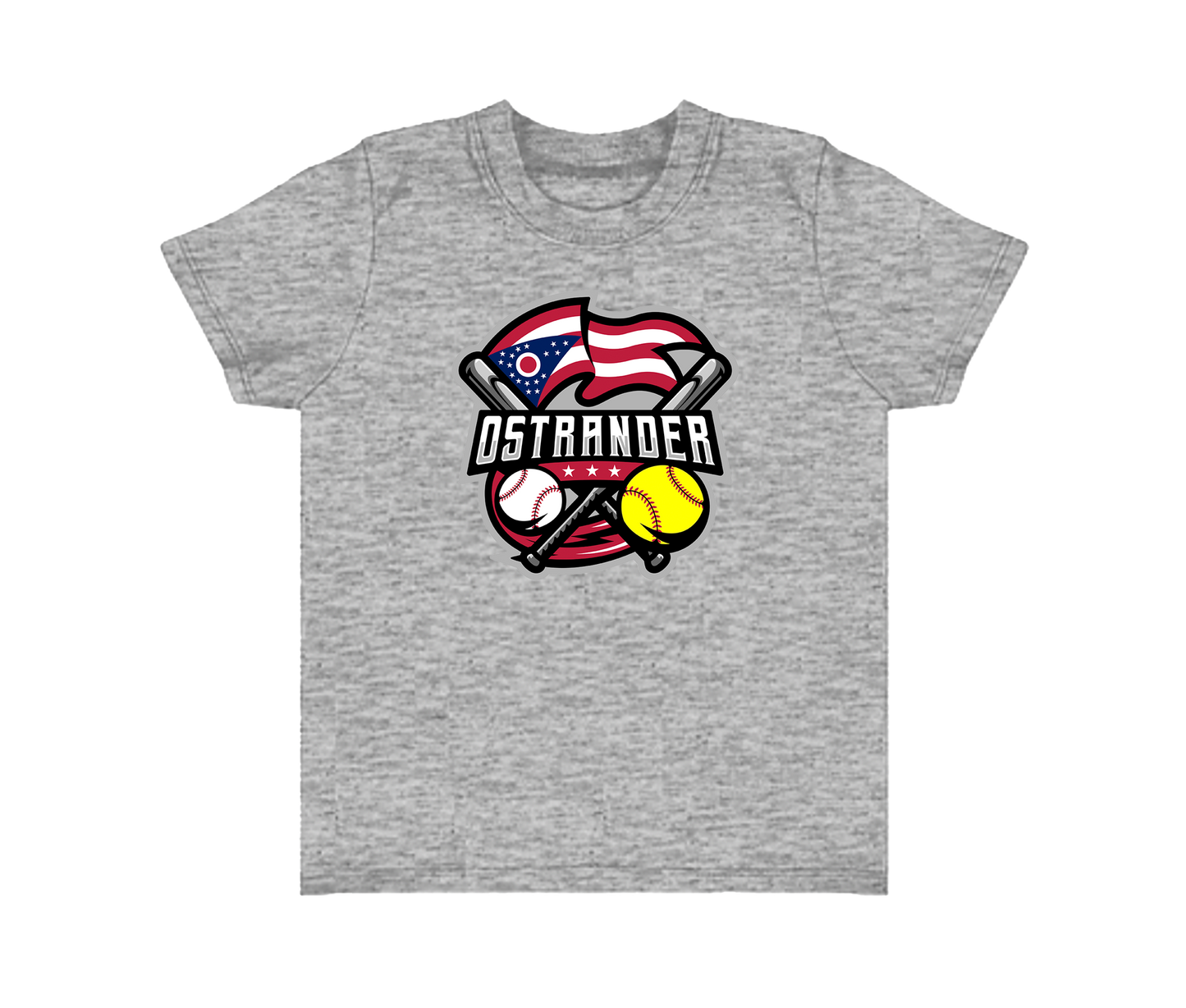 Ostrander Baseball/Softball 2024 Official Logo Toddler & Youth Short Sleeve T-shirt