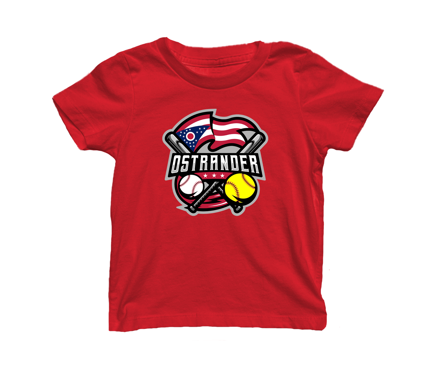 Ostrander Baseball/Softball 2024 Official Logo Toddler & Youth Short Sleeve T-shirt