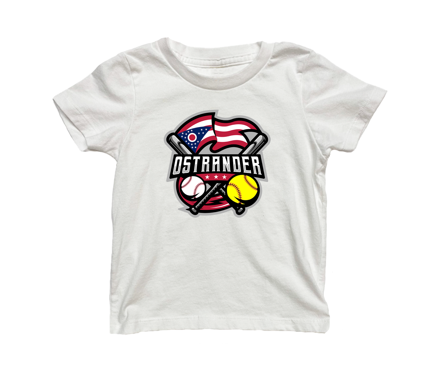 Ostrander Baseball/Softball 2024 Official Logo Toddler & Youth Short Sleeve T-shirt