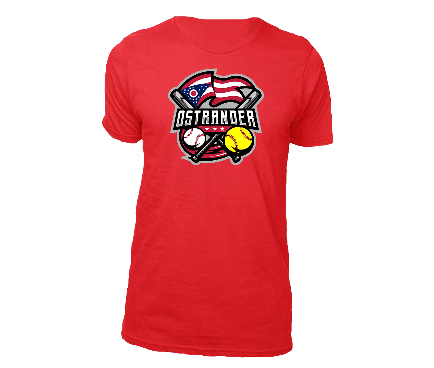 Ostrander Baseball/Softball 2024 Official Logo Unisex Athletic T-shirt