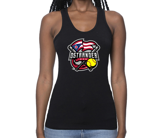Ostrander Softball 2024 Official Logo Women's Bamboo/Spandex Racer Tank