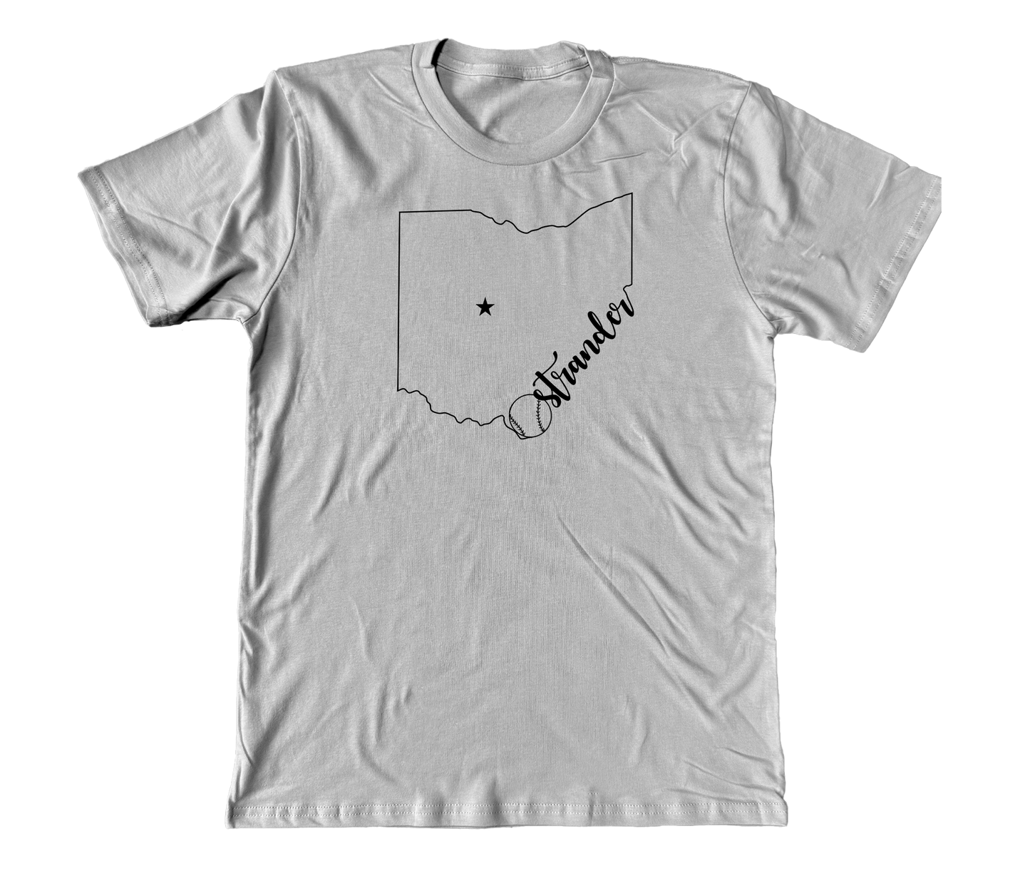 Ostrander OH Outline Unisex Short Sleeve Tee