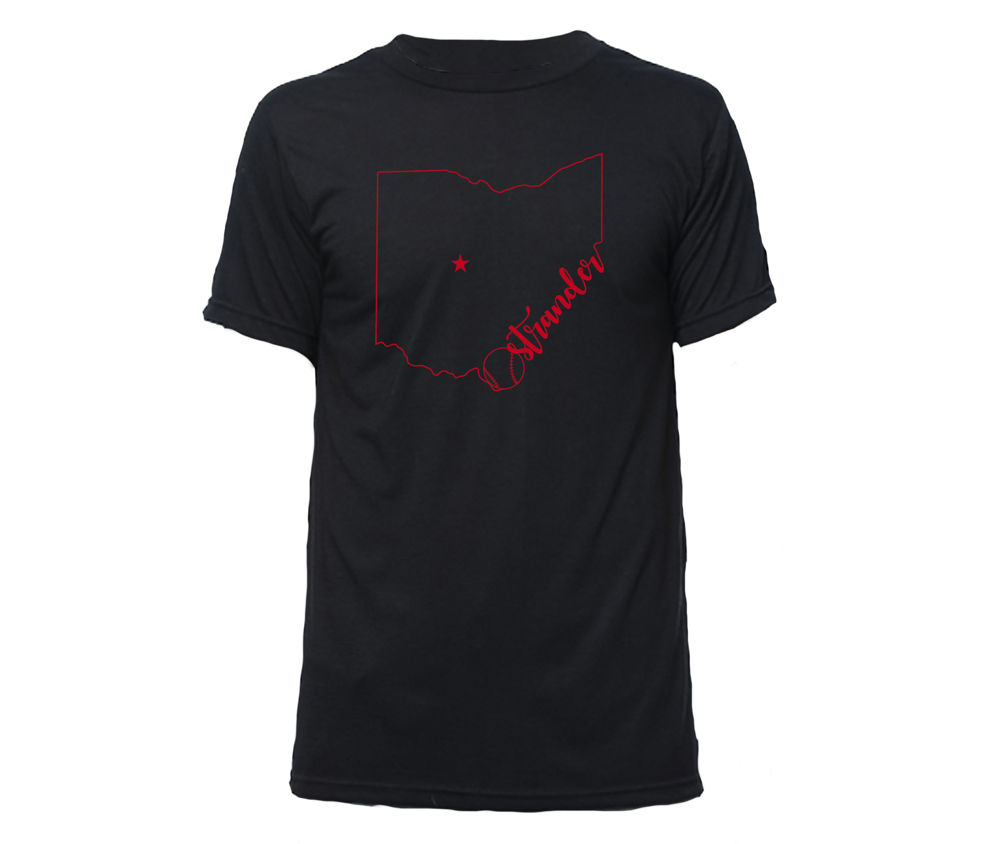 Ohio Outline Unisex Athletic T-shirt