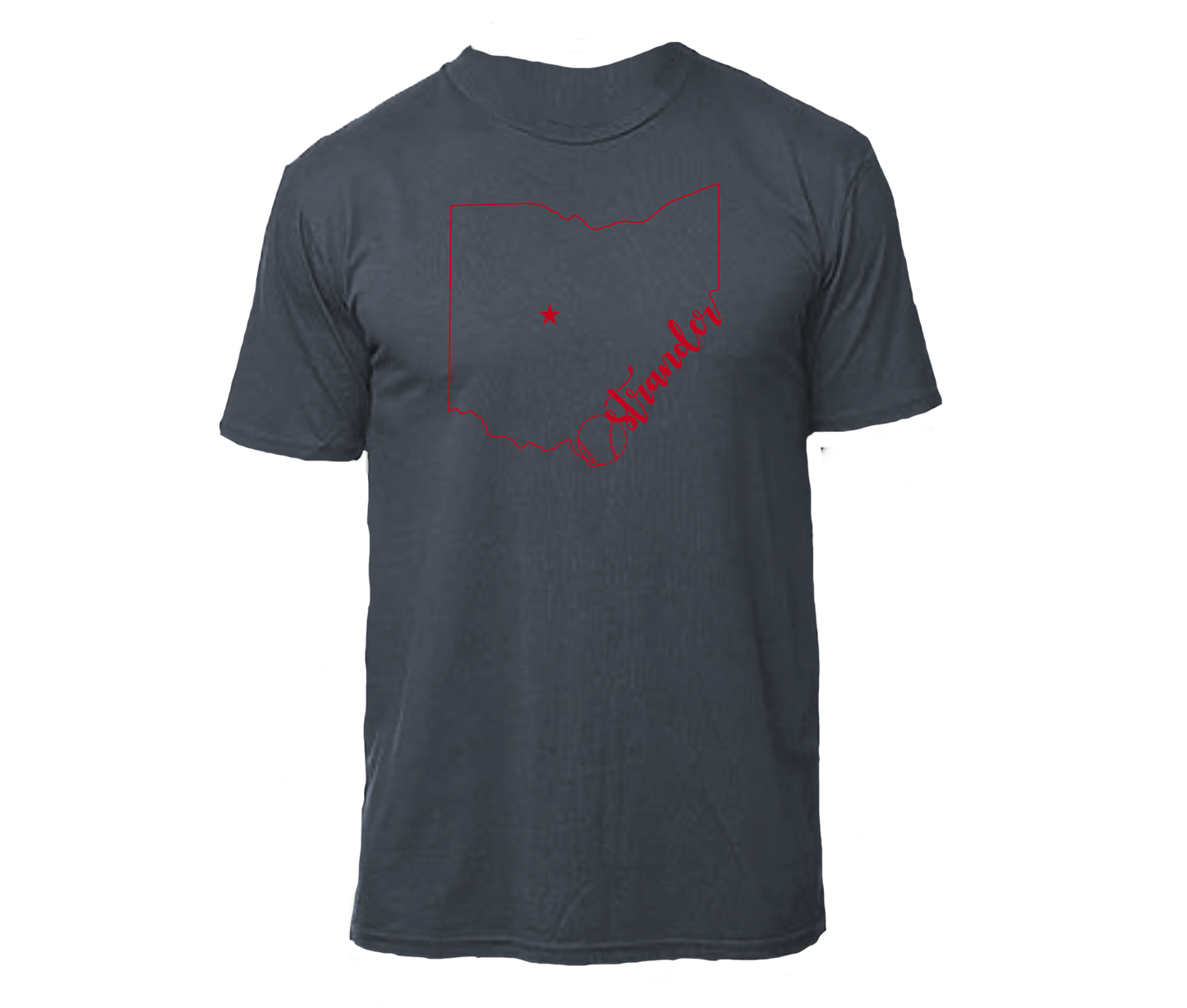 Ohio Outline Unisex Athletic T-shirt