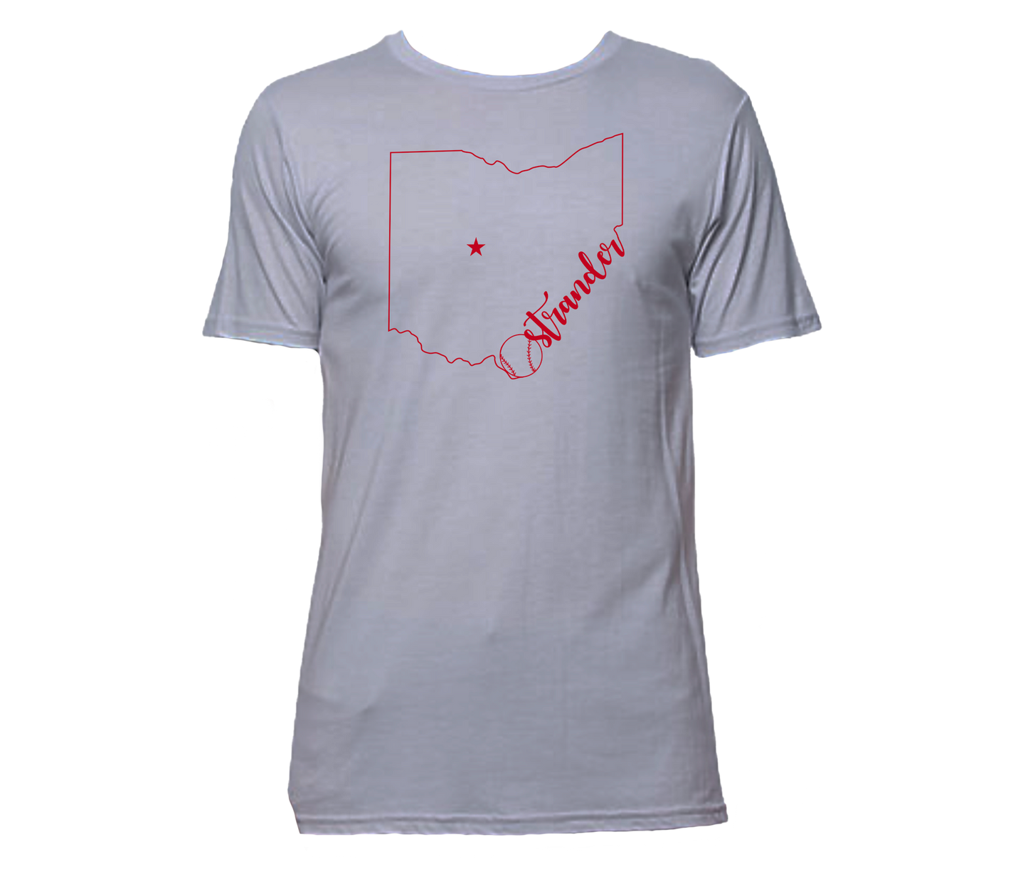 Ohio Outline Unisex Athletic T-shirt