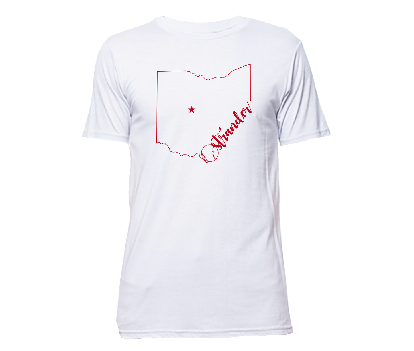 Ohio Outline Unisex Athletic T-shirt