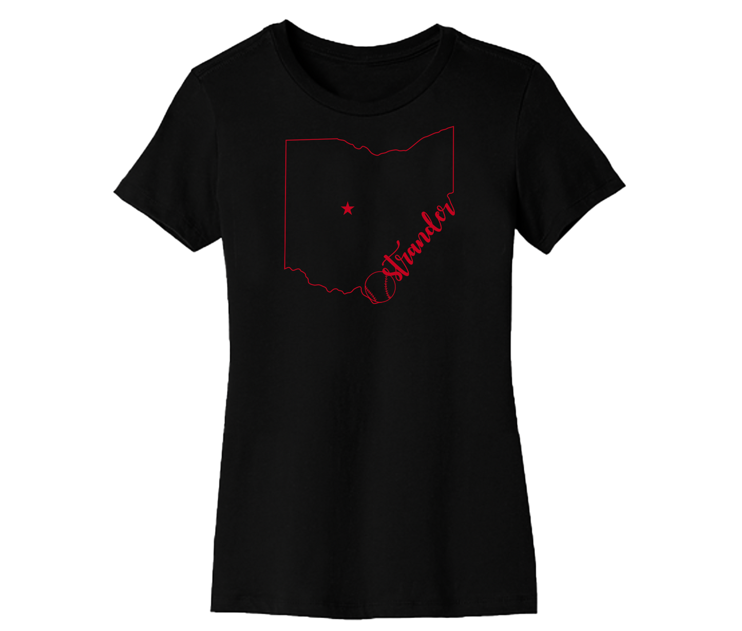 Ohio Outline Women's Short Sleeve Tee