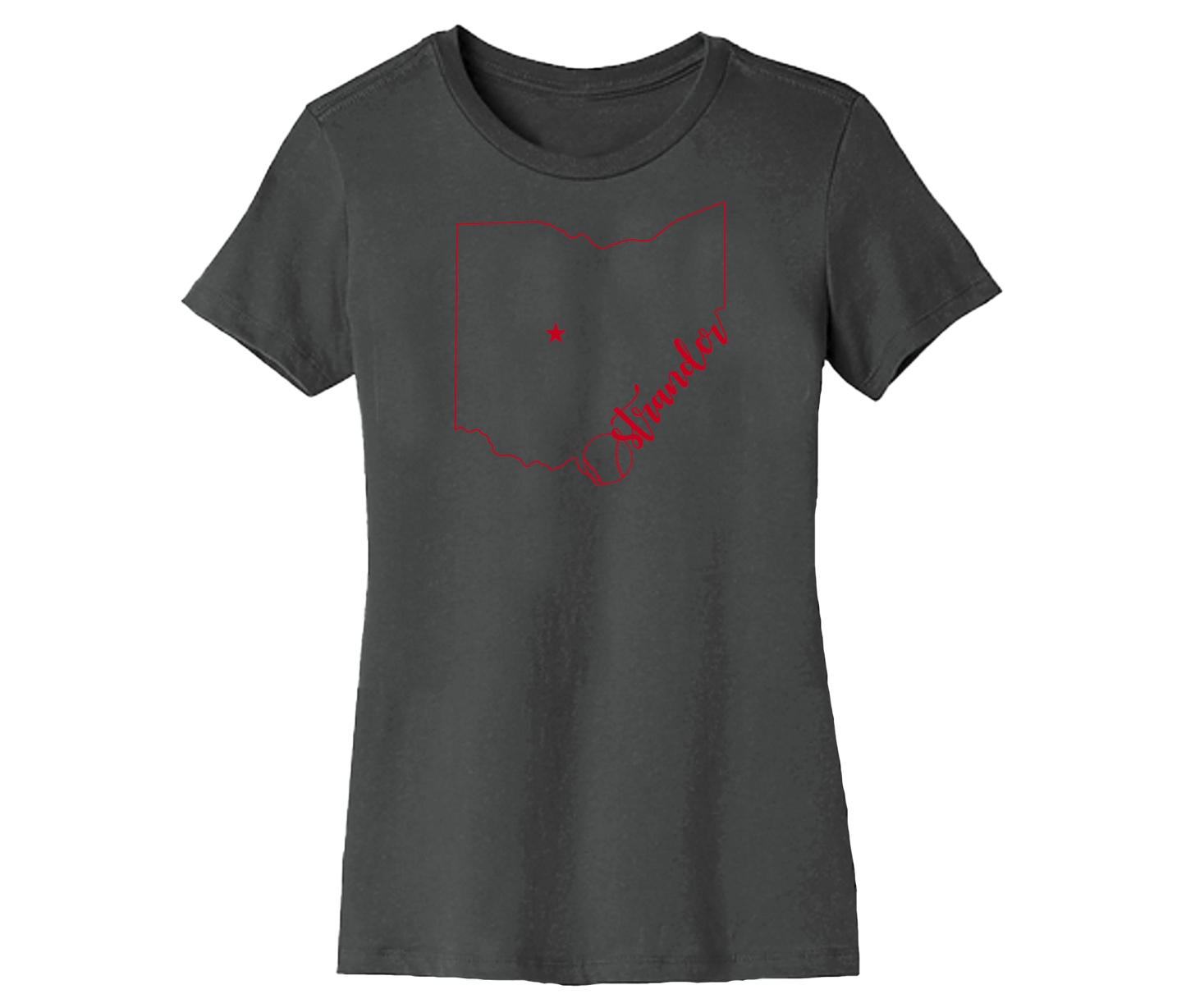 Ohio Outline Women's Short Sleeve Tee