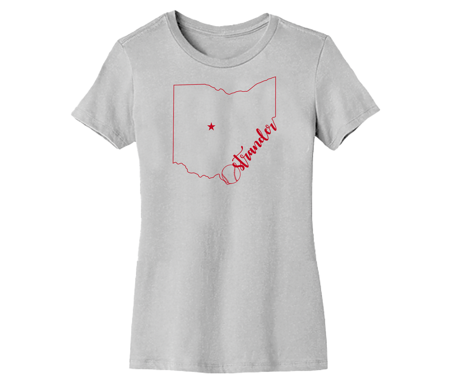 Ohio Outline Women's Short Sleeve Tee