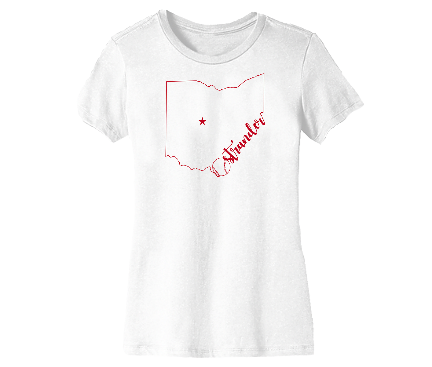 Ohio Outline Women's Short Sleeve Tee