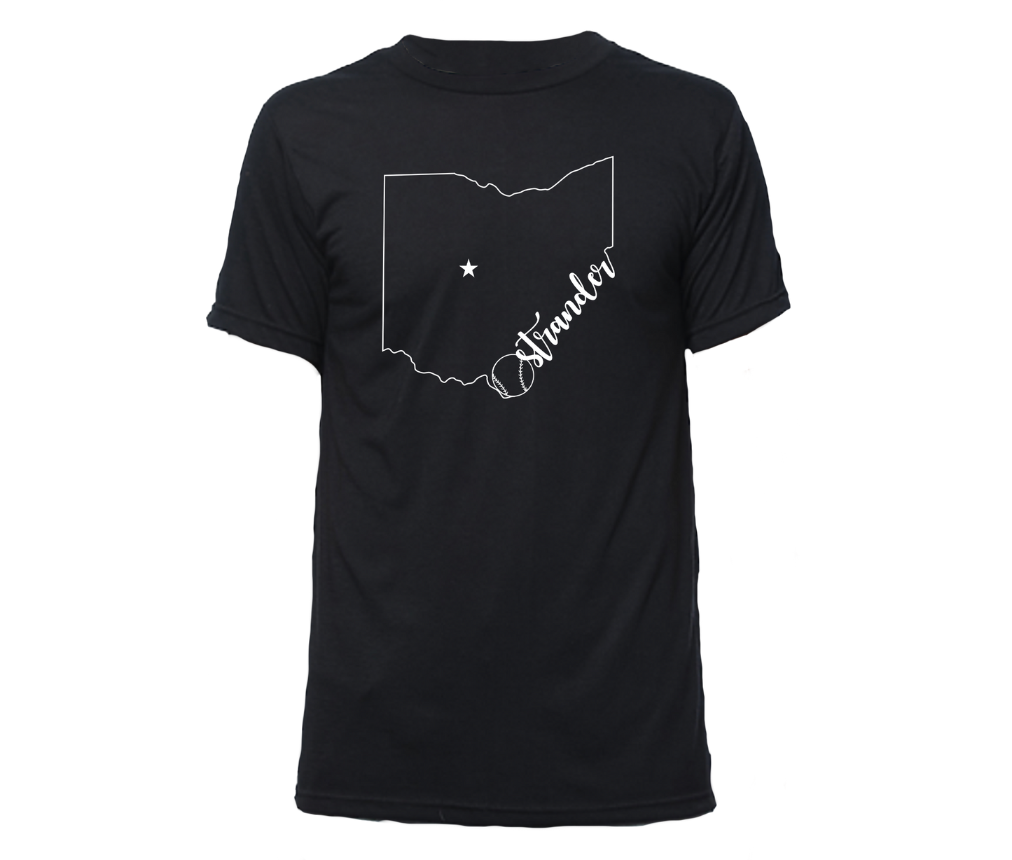 Ohio Outline Unisex Athletic T-shirt