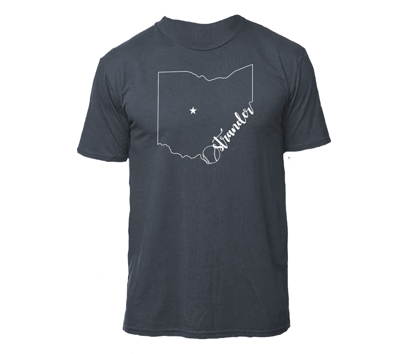 Ohio Outline Unisex Athletic T-shirt