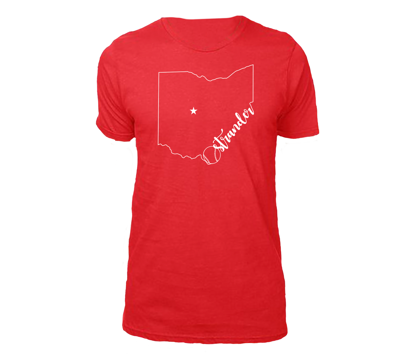 Ohio Outline Unisex Athletic T-shirt