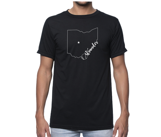 Ostrander OH Outline Unisex Short Sleeve Tee
