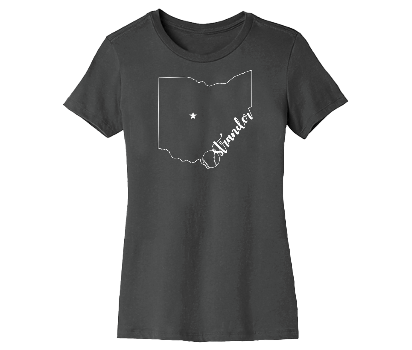 Ohio Outline Women's Short Sleeve Tee