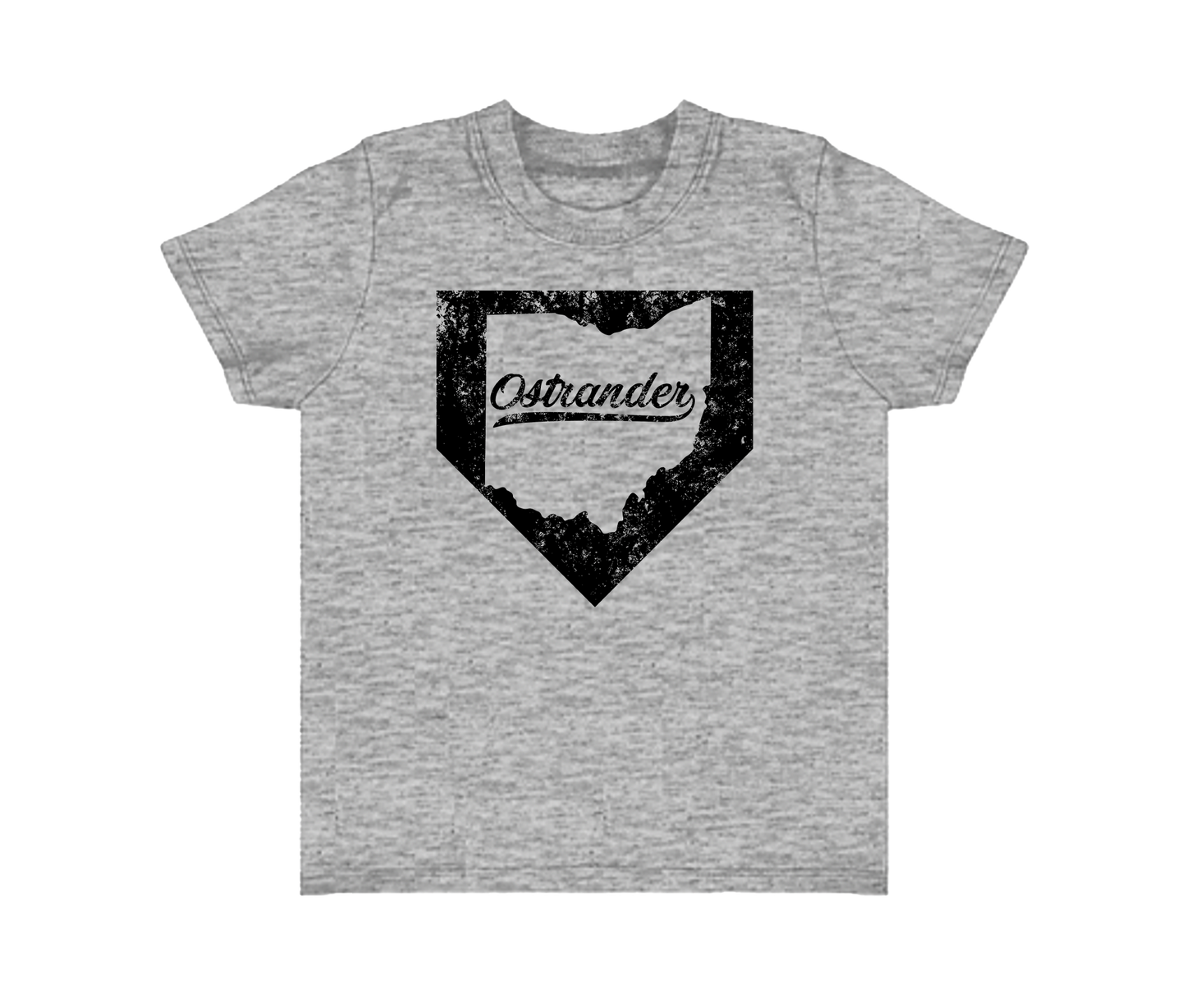 Ostrander OH Home Plate Toddler & Youth Short Sleeve T-shirt